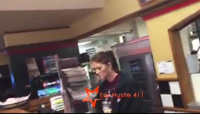 Pizza Hut Employee Throws Pizza At Black Guy Calls Him A Ni@@er When He Threatens To Call Police She Then Says She's Sorry
