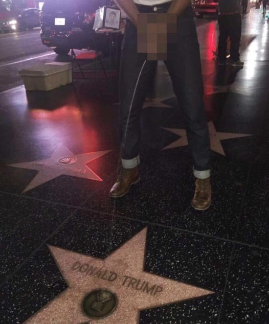 Donald Trump's Walk Of Fame Star In Jeopardy Of Removal Due To Extreme Vandalism