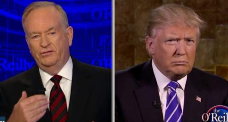 Bill O'Reilly Asks Trump How Does He Plan On Getting Blacks Hired When They Have Tattoos On Their Foreheads