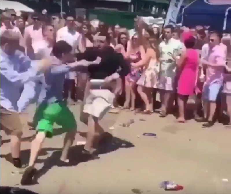 fight at the kentucky derby