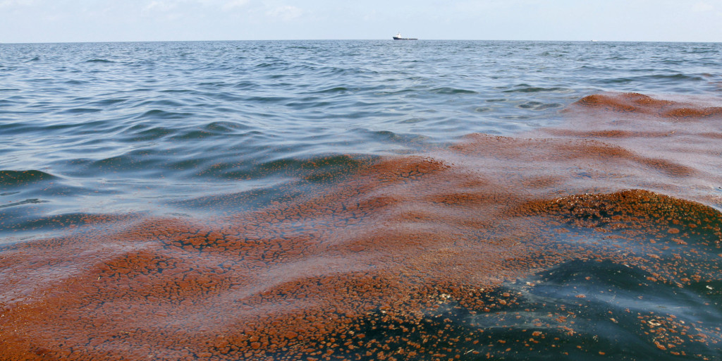 An oil sheen of 2 miles by 13 miles could be seen off the Louisiana coast. Photo Credit: Reuters