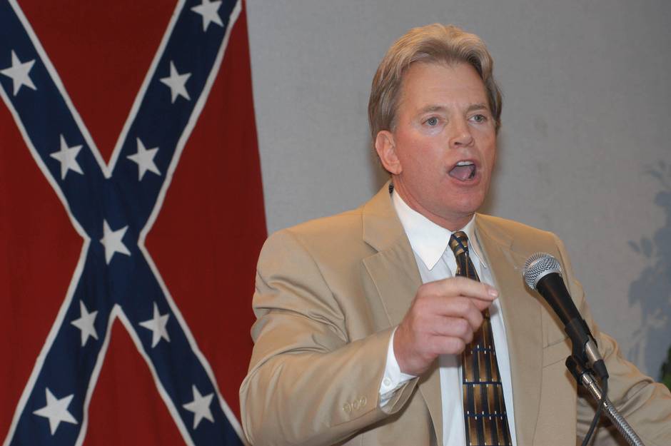 Former Ku Klux Klan leader David Duke, in 2004, said he  will make a decision later this month. Photo Credit: Associated Press