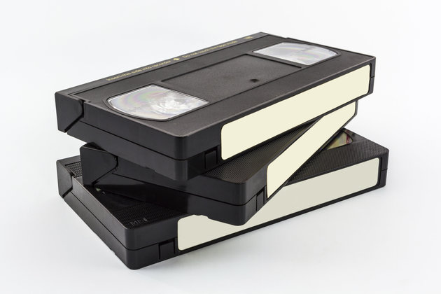 VHS video cassettes. Photo Credit: Getty Images