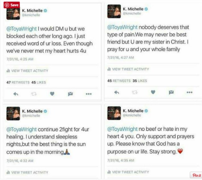 Toya Wright's Brothers Were Killed In Louisiana & K. Michelle Put All Beef Aside & Reaches Out To Her