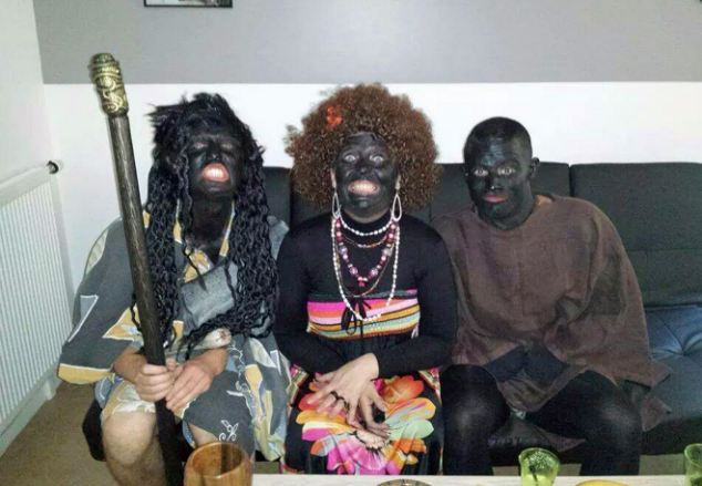 French Police Dress Up In Black Face, Scratch Themselves & Eat Bananas Like Monkeys