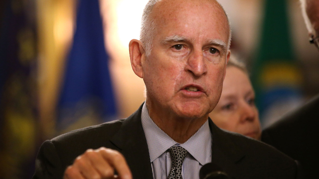Governor Jerry Brown Of California Signs A Bill Allowing Felons In Jail The Right To Vote