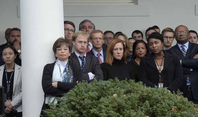 Check Out The Faces Of White House Staffers After Obama Spoke On Trumps Win