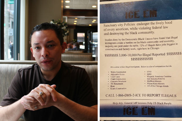 Flyer Urging Chicagoans Particularly Blacks To Turn In Their Illegal Neighbors & Being Asked To Help Deport Them