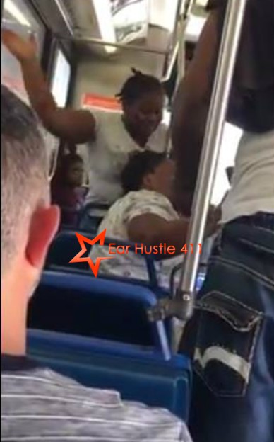 Girl Beats The Crap Out Of Her Own Mother On A Crowded Bus While Everybody Sits & Watch
