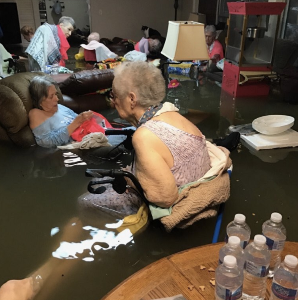 Senior Citizens Who Were Left Alone In Waist Deep Water In Houston Finally Rescued