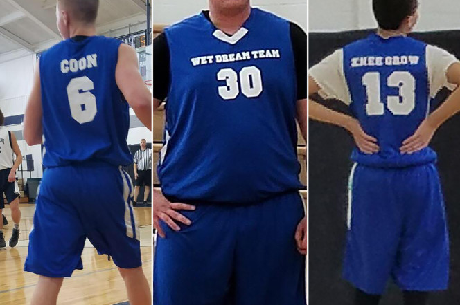 "Wet Dream Team" Kicked Out Of Basketball League For Sexual and Racially Offensive Jerseys