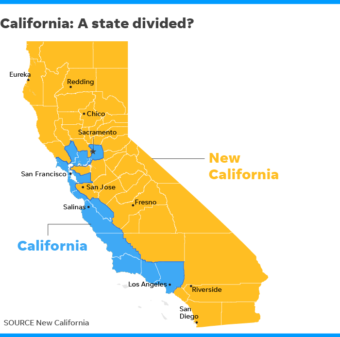 New California Declares Its Independence From California To Become 51st State