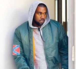 Kanye with flag