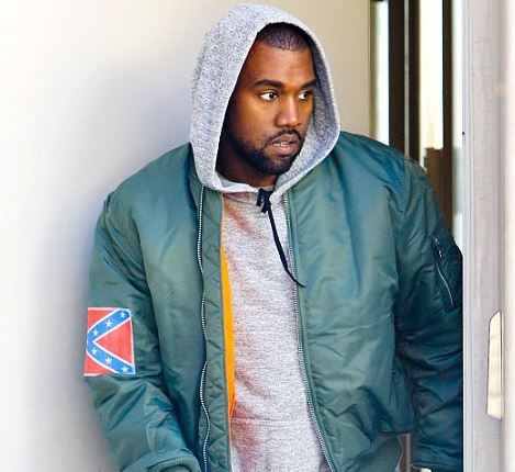 Say it ain’t so, Kanye West Sporting a Confederate Flag on his sleeve ...