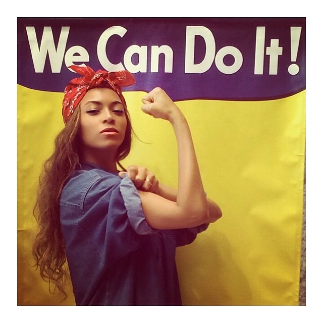 Beyonce as Rosie The Riveter
