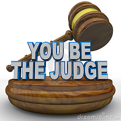 you be the judge
