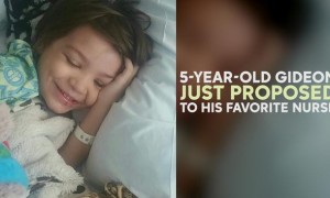 5-Year Old Cancer Patient Proposes To His Favorite Nurse [VIDEO]