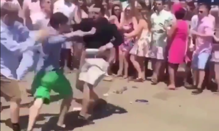 fight at the kentucky derby