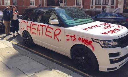Oh Snap!!! Scorned Girlfriend Spray Paints "Cheater, It's Over & Hope She Was Worth It On $100K Range Rover