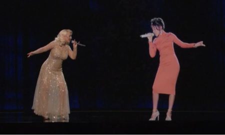 Christina Aguilera and Whitney Houston Performs A Duet With An Awesome Hologram & Whitney's Estate Pulls It!