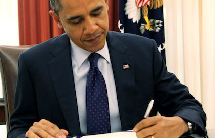 President Barack Obama Signs Payroll Tax Bill