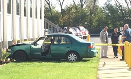 Chicago: Student Driver Lost Control Of Vehicle & Crashes Into The Secretary Of State Building