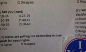 Exit Poll In South Carolina Asks If Blacks Are Getting Too Demanding For Equal Rights