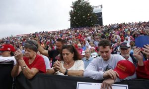 Hundreds Come Out In Washington to Provide Prayer Shield for Donald Trump