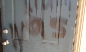 [Video] Woman Wakes Up Her Neighbor To Tell Her Someone Spray Painted "Trump Was Here On Her Porch & Ni**er Leave