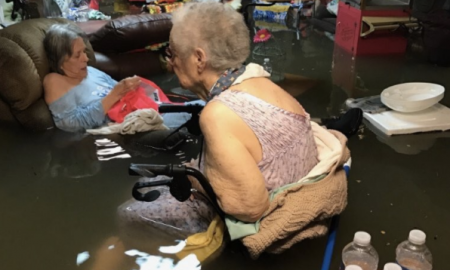 Senior Citizens Who Were Left Alone In Waist Deep Water In Houston Finally Rescued