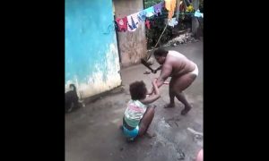 Mother Beats Her Daughter & Dog With Machete For Allegedly Exposing Her Boobs On Snapchat!
