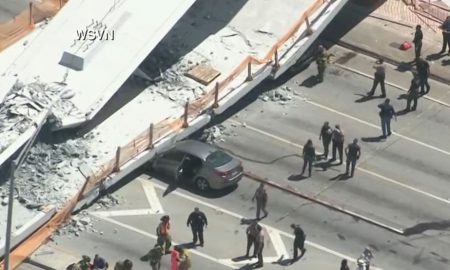 FIU Pedestrian Bridge Collapsed In Florida Crushing Cars & Killing Several People