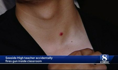 Teacher Fires Gun & Accidentally Injures Student During Safety Lesson When Fragments Hit Student In Neck