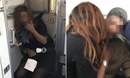 A Drunk United Flight Attendant Tell's Passengers “If Your Seat-belt Isn’t Tight, You're Gonna Be F^*%ed Up”