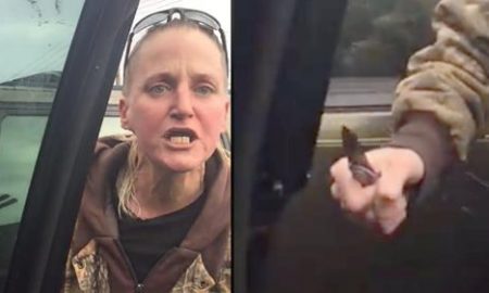 #Switchblade Sandy Pulls Knife On Black Family, Spits and Scream N-Word All Over A Parking Space